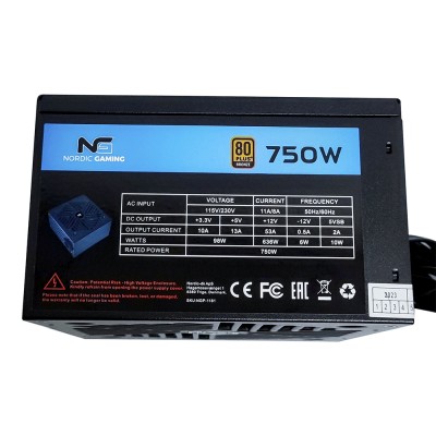 Nordic Gaming Nätdel 750 Watt 80+ Bronze#2