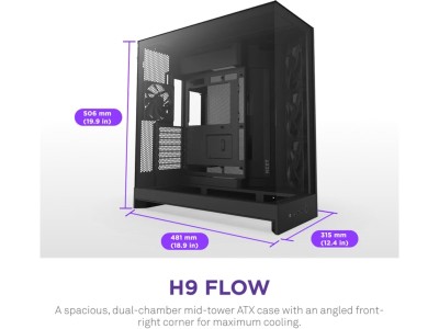 NZXT H9 Flow Mid Tower (svart)#2