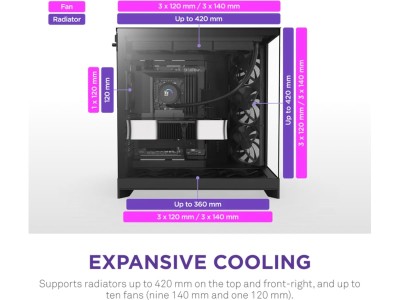 NZXT H9 Flow Mid Tower (svart)#4
