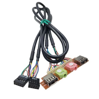 Front Pannel I/O USB2.0 AC97/HD Audio Cable Chassi