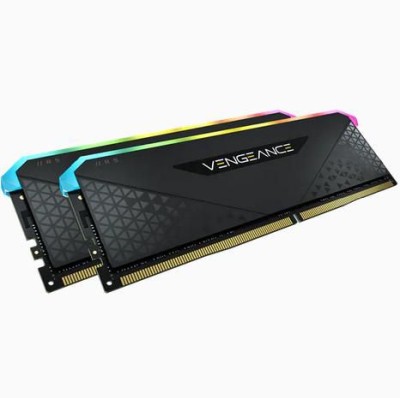 32 GB (2x16GB) DDR4-3200 Corsair Vengeance RGB RS CL16 - Svart