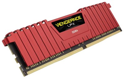16 GB (2x8GB) DDR4-2666 Corsair Vengeance LPX Red