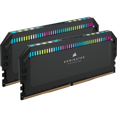 32 GB (2x16GB) DDR5-6000 Corsair Dominator Platinum RGB CL36, XMP - Svart