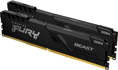 32 GB (2x16GB) DDR4-3200 Kingston FURY Beast CL16 - Svart