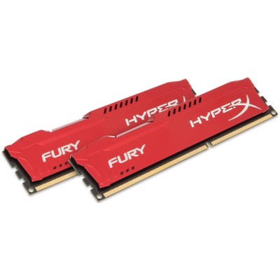 16 GB (2x8GB) DDR3-1600 Kingston HyperX Fury Red CL10