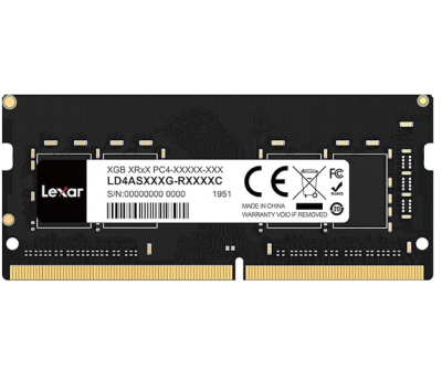 Lexar SODIMM 8GB DDR4 RAM, 3200 MHz, 260-stifts DDR4 SODIMM,   LD4AS008G-B3200ASST, 8GB Single