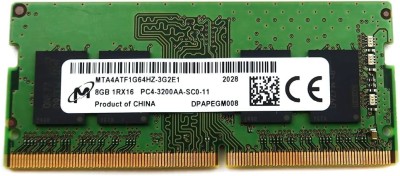 8 GB DDR4 3200 MHz Micron, Ikke-ECC SO-DIMM 260-PIN, Passar bl. Dell