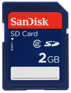SanDisk SD Card 2 GB Class 2 (Nintendo Wii)
