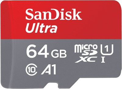 SanDisk Ultra 64GB Class 10 microSDXC 100MBs, inkl. Adapter