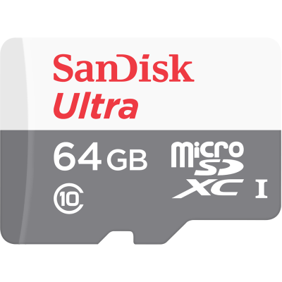Micro Secure Digital SDXC 64 GB Sandisk Ultra, 80 MB/sek, Class 10, UHS-I