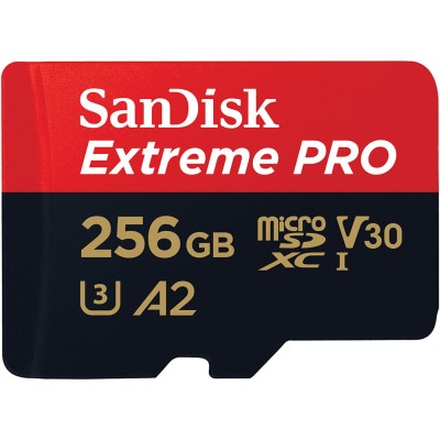 Secure Digital SDXC 256 GB SanDisk Extreme Pro, 200/140 MB/sek, Class 10, UHS-II U3, V60, inkl. SD-adapter#2