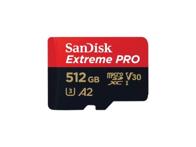 SANDISK MicroSDXC Extreme Pro 512GB 200MB/s A2 C10 V30 UHS-I