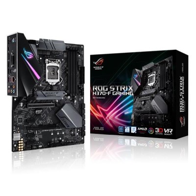 Asus ROG STRIX H370-F Gaming, Intel LGA1151, H370, PCI Express, CrossFireX, ATX, 4xDDR4, 2xM.2 + SATA3 RAID, DVI/HDMI/DP, USB-C, 7.1 audio, GigaLAN, Aura RGB