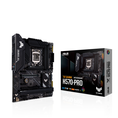 Asus TUF GAMING H570-PRO, Intel LGA1200, H570, 2xPCI Express, ATX, 4xDDR4, 3xM.2 + SATA3 RAID, HDMI/DP, USB-C, 2.5Gbe LAN, Aura Sync RGB