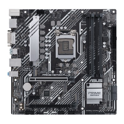 Asus PRIME H570M-Plus, Intel LGA1200, H570, 2xPCI Express, CrossFireX, MicroATX, 4xDDR4, 2xM.2 + SATA3 RAID, DVI/HDMI/DP, USB-C, GigaLAN, Aura Sync RGB