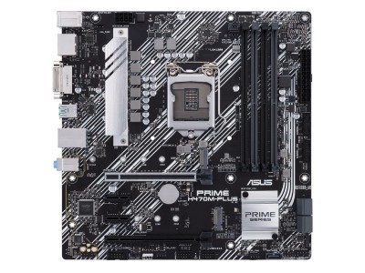 Asus PRIME H470M-Plus, Intel LGA1200, H470, 2xPCI Express, CrossFireX, MicroATX, 4xDDR4, 2xM.2 + SATA3 RAID, DVI/HDMI/DP, USB-C, GigaLAN#2