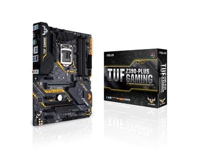 Asus TUF Z390-Plus Gaming, Intel LGA1151, Z390, 2xPCI Express, CrossFireX, ATX, DDR4, 2xM.2 + SATA3 RAID, DVI/HDMI, USB 3.1 Gen.2, 7.1 audio, GigaLAN, Aura Sync