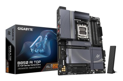 Gigabyte B850 AI TOP, AMD AM5, ATX, 2xPCI Express, 4xDDR5, 3xM.2 + SATA3 RAID, HDMI/USB-C, USB-C, 2x10GbE LAN, WiFi 7, Bluetooth 5.4, RGB Fusion