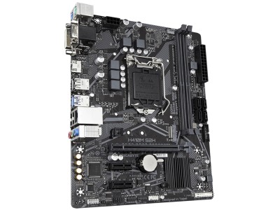 Gigabyte H410M S2H, Intel LGA1200, H410, PCI Express, MicroATX, 2xDDR4, M.2 + SATA3, VGA/DVI/HDMI, USB 3.2, 7.1 audio, GigaLAN#4