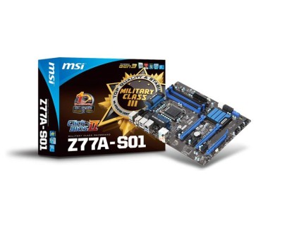 Moderkort MSI Z77A-S01 Socket 1155 Beg. Funktionstestat#1
