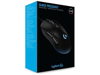 Logitech G403 Prodigy Gaming Mouse, 12000 dpi, Svart#4