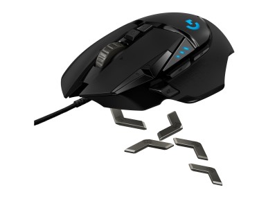 Logitech G502 HERO, 16000 dpi, ställbar vikt, 11 programmerbara knappar, HERO-sensor, Lightsync RGB#4