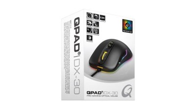 QPAD DX30 FPS Gaming Mouse, 3000 dpi, RGB LED - Svart#3