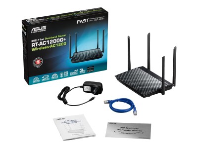 Trådlös router Asus RT-AC1200GU Dual Band Wireless AC1200 med 4-port Gigabit switch, USB med 3G/4G-stöd#3