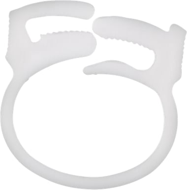 Kabelklämma, återanvändningsbar - Vit 6-pack