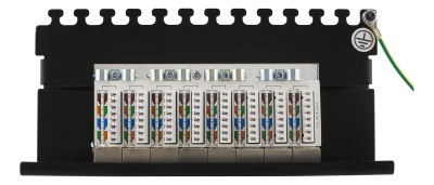 DELTACO Patchpanel, 8xRJ45, Cat6a, väggmonterbar, 10Gbps, svart#2