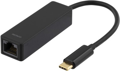 Nätverksadapter Gigabit, 1xRJ45, USB-C - Svart