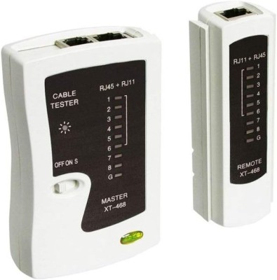 Nätverkstestare LAN kabeltestare RJ45,RJ11,RJ12 - Vit