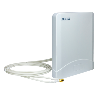 Televes Antenn Pro-1100-5G mimo, 5G/4G/3G/2G, 6 dBi, 2x2 m white cabel