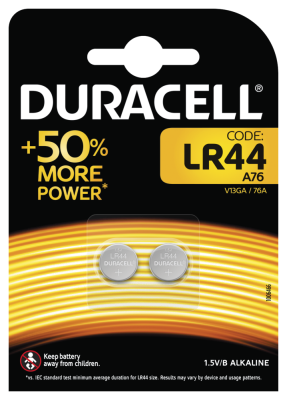 Duracell Batteri LR44 / LR44L/ 2-pack Knappcell