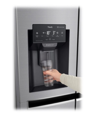 LG GSL461ICEE - Kylskåp/frys - sida vid sida med vattenbehållare, isbehållare - Wi-Fi - 625 liter - (stål)#4