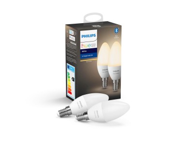 Philips Hue White E14 2pk Varmvitt. E14 ljuskälla 2pk. Integrerad Bluetooth#1