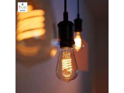 Philips Hue White E27 filament ST64 Varmvitt. E27 ljuskälla med filament ST64. Integrerad Bluetooth#3