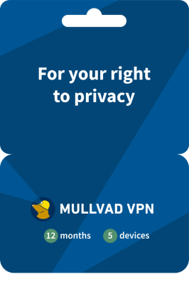 Mullvad VPN 12 månader 5 enheter#1
