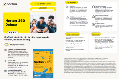 Symantec Norton Security 360 Deluxe 3 Enheter, 1 År Abb. 25 GB Cloud storage / E-Licens#2