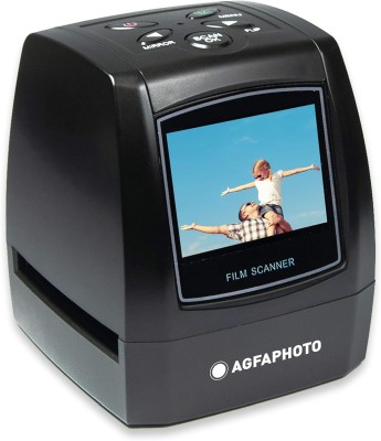 AGFA PHOTO Realiview AFS100 - digital filmskanner, 35 mm/135 negativ och diabilder (10 MP, 2,4 tums LCD-skärm) - svart - sva