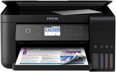 Epson EcoTank ET-3700, skrivare + scanner + kopiator, 20/20 ppm ISO, 1200x2400 dpi scanner, USB/LAN/WiFi