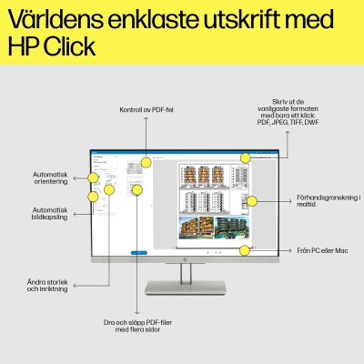 HP DesignJet T2600dr Postscript, 2400x1200 dpi, A0/36" MFP, 6 färger, 600x600 dpi 36" scanner, 2 rullar, USB/LAN#6