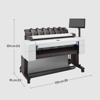 HP DesignJet T2600dr Postscript, 2400x1200 dpi, A0/36" MFP, 6 färger, 600x600 dpi 36" scanner, 2 rullar, USB/LAN#11