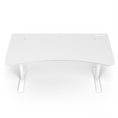 Arozzi Arena Gaming Desk Large Pure White, höjdjusterbart, heltäckande musmatta - Helvit#2