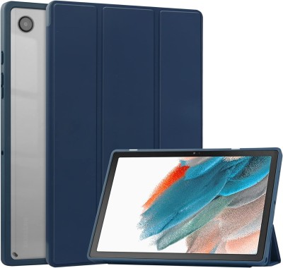 Fodral med Transparent skal för Samsung Galaxy Tab A8 10,5 Tum 2021 (SM-X200/X205/X207) Automatiskt Av/På, Blå