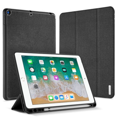 Dux Ducis Tri-Fold iPad 9.7 2018 fodral- Svart