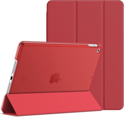 Fodral till iPad 9/8/7 (10,2 Tum, 2021/2020/2019 Modell, 9:e/8:e/7:e Gen), Automatisk Väckning/Sömn, Röd