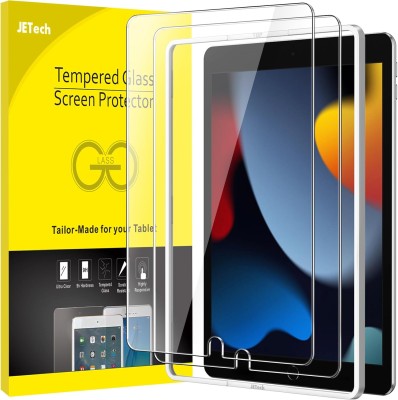 Skärmskydd för iPad 9 (10,2 Tums, 2021/2020/2019, 9:e Gen), Härdat Glas Film, HD Klar, 1-Pack inkl. Montageram