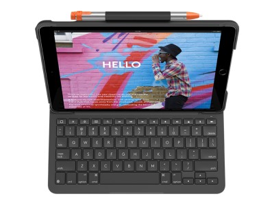 Logitech Slim Folio Keyboard Cover for iPad 10,2 tum (7:e /8:e generation), BT, Nordiskt - Grafitgrå#2