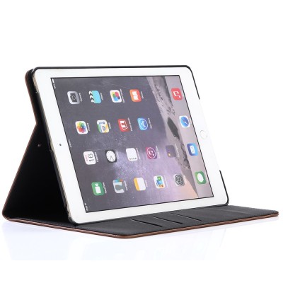 Retro Crazy Horse fodral till iPad 9.7 2017, Svart